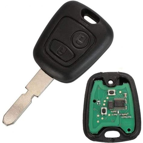 Clé complète avec électronique à Programmer pour Peugeot 406 806 433mhz