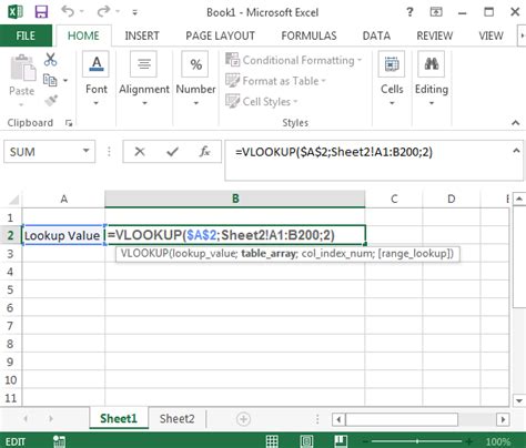 Excel Vlookup Across Sheets Cross Sheet Lookup Free Online Tutorial Library