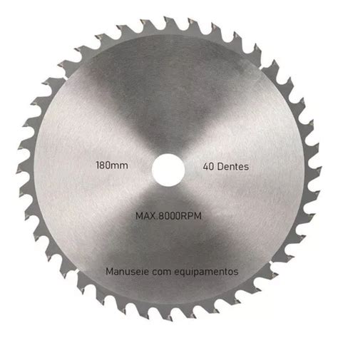 Kit 8 Discos De Serra Circular 40 Dentes 7 180mm Para M