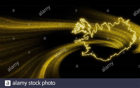 Iceland Map Outline Stockfotos Und Bilder Kaufen Alamy