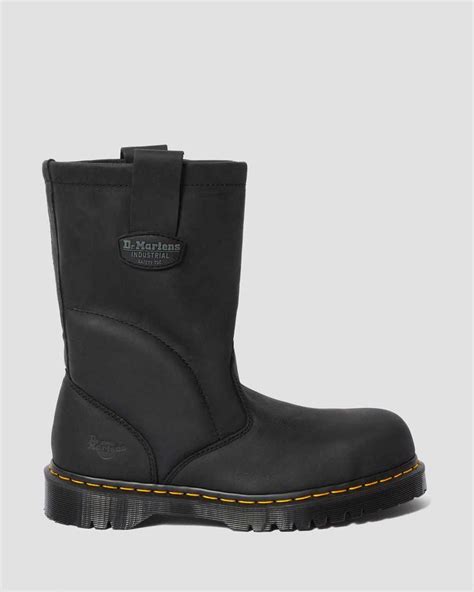 2295 Extra Wide Greasy Slip On Work Boots Dr Martens Official