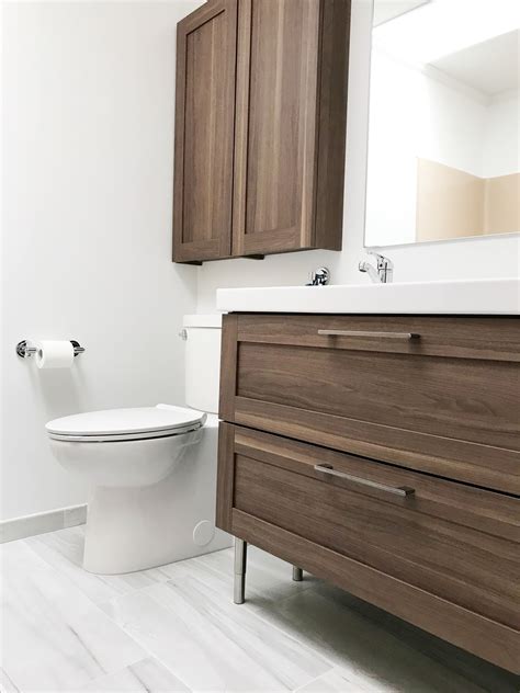 Walnut Single Ikea Bathroom Cabinets