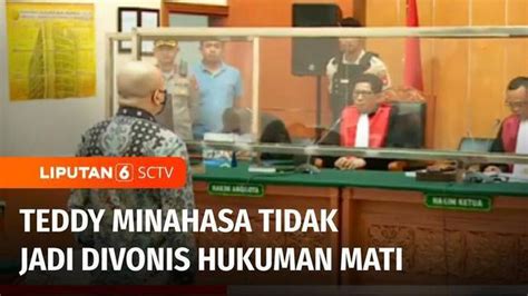 VIDEO Teddy Minahasa Divonis Penjara Seumur Hidup TV Liputan6