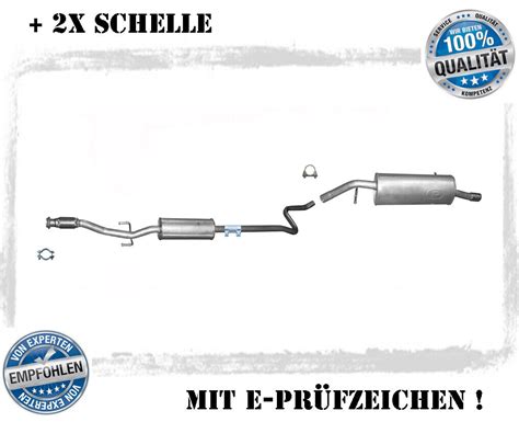 Auspuffanlage für Peugeot 207 CC SW 1 4 1 6 16V Auspuff Flexrohr