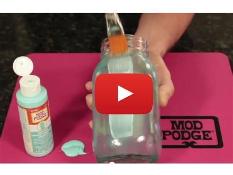 Tinting Mason Jars With Mod Podge Sheer Colors Kid Friendly Craft