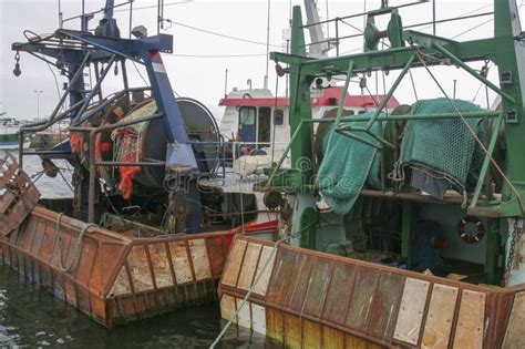 Barcos Dos Peixes Traineiras No Porto De Guilvinec Brittany France