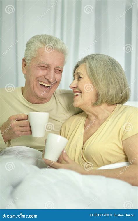 Senior Couple Drinking Tea Stock Image Image Of Lifestyle 99191733