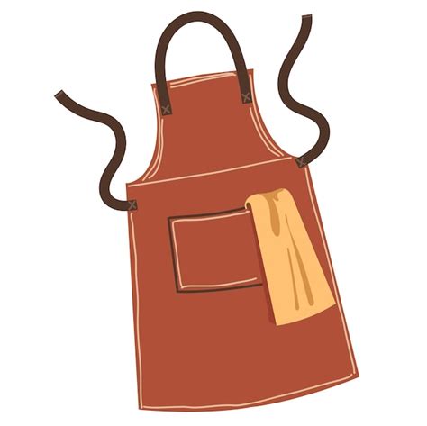 Premium Vector Protective Clothing For Work Garden Apron Hand Drawn