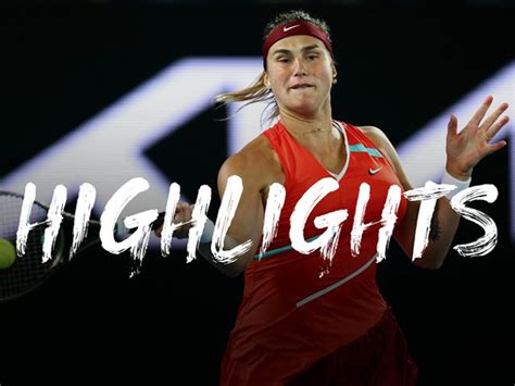 Australian Open 2022 Aryna Sabalenka Storm Sanders Highlights 1