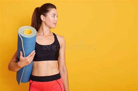 Close Up Portrait Of Young Beautiful Caucasian Woman Standing And