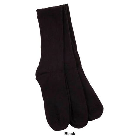 Womens Hue® Relaxed Top Crew Socks 3pk Boscovs