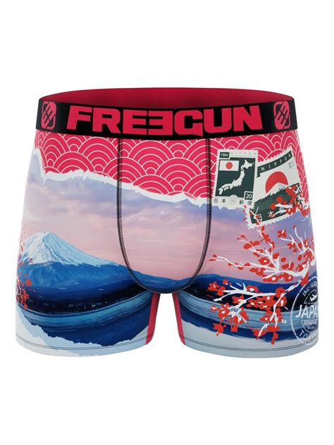 Lot De Boxers Homme En Polyester Recycl Landscape Freegun Jaune