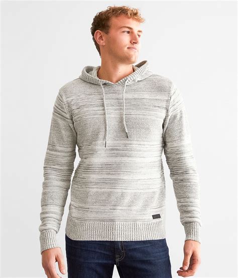 Outpost Makers Crossover Hooded Sweater Mens Sweaters In Ecru Buckle