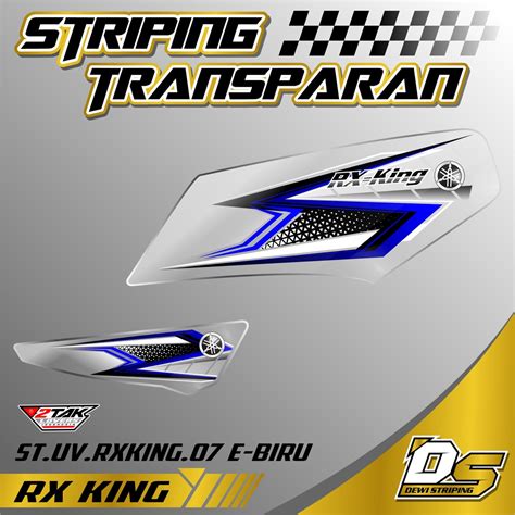 Jual Stiker Striping Motor Transparan Uv Variasi Yamaha Rx King Special