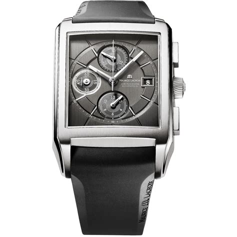 Pt Tt Maurice Lacroix Pontos Rectangulaire Chronographe