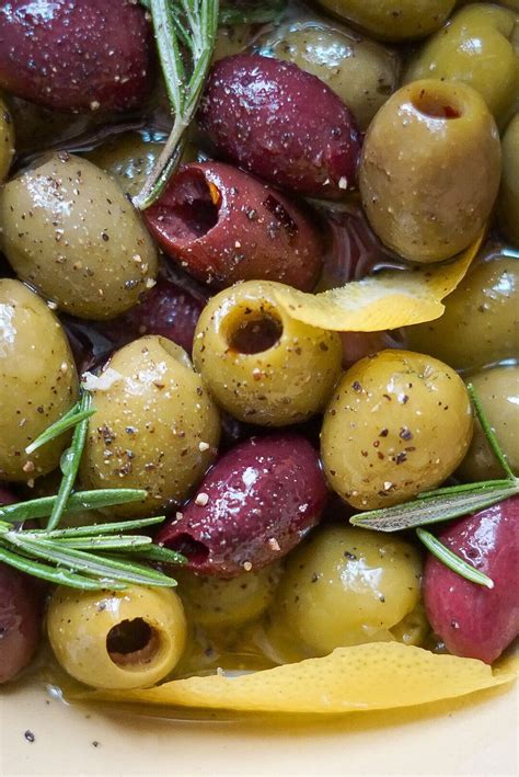 Mediterranean Marinated Olives Nikki Vegan Recipe Marinated