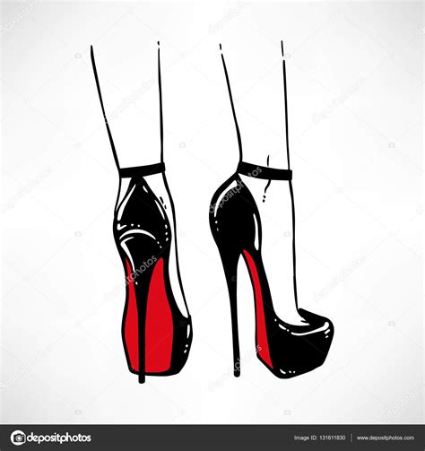 Female Legs On High Heels Stock Vector Image By ©mazeina 131611830