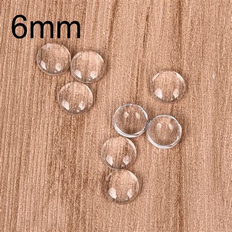 Aliexpress Buy Pcs Lot Mm Round Cabochons Transparent Glass