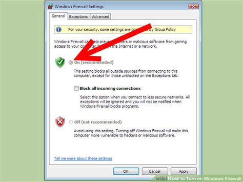 Ways To Turn On Windows Firewall Wikihow