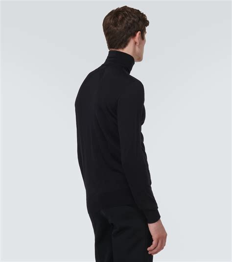 Wool Turtleneck Sweater In Black Jil Sander Mytheresa