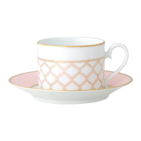 Noritake Eternal Palace Fine Porcelain Tea Cup Saucer Set Coral