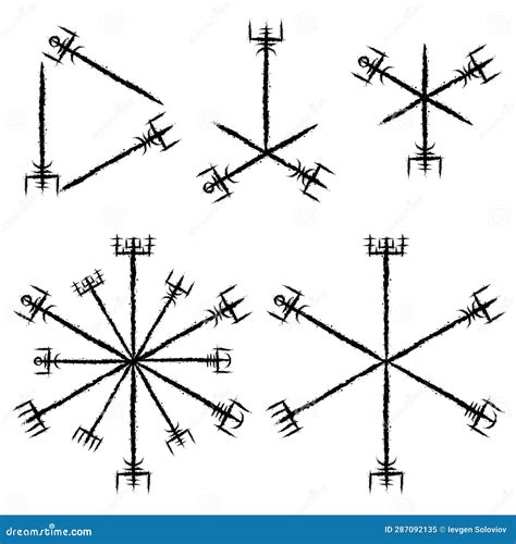 Vegvisir True Ink Blots Brushes Colors Cartoon Vector Cartoondealer