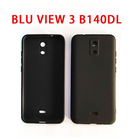 For Blu View 3 B140dl Shockproof Slim Classic Black Matte Soft Tpu