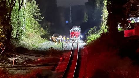 Freight Train Derails In Fall River