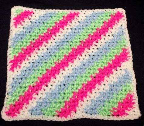 ROW COUNT DIAGONAL STRIPES AFGHAN SQUARE Crochet Pattern | Crochet ...