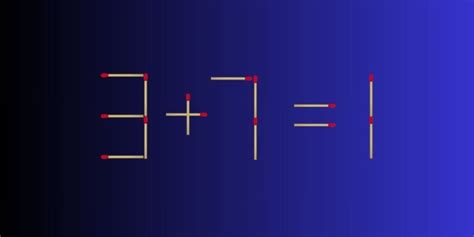 Iq Test Challenge Solve This Math Brain Teaser With 3 Matchstick Moves