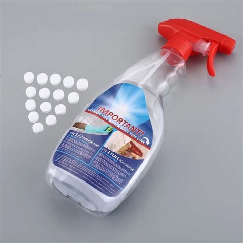 5 15PCS SET Multifunctional Effervescent Tablet Spray Cleaner Set With