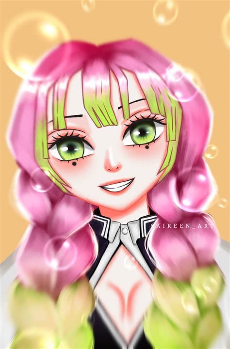 Mitsuri kanroji fanart by Saireenart on DeviantArt