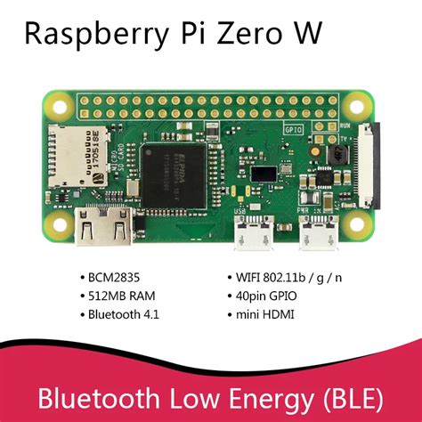 Scheda Originale Raspberry Pi Zero W 1ghz Cpu Single Core 512mb Ram Bluetooth Ble E Wifi Pi 0