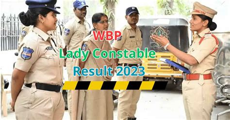 WBP Lady Constable Result 2023 Check Cut Off Marks Merit List