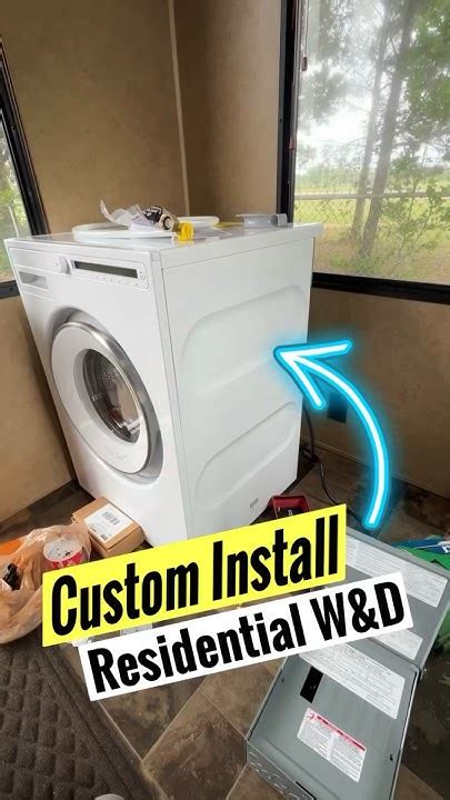 Installing Residential Washer And Dryer In Rv Youtube