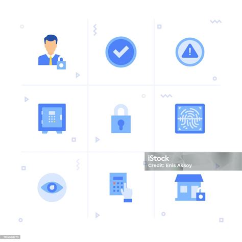 安全圖示集向量圖形及更多互聯網圖片 互聯網 人手 人體部分 Istock