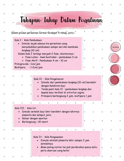 Tahap Tahap Dalam Persalinan Dalam Proses Persalinan Normal Terdapat