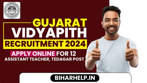 Gujarat Vidyapith Recruitment 2024 Apply Online For 12 Assistant