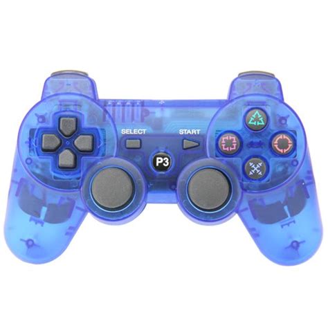 Ps3 Bluetooth Joypad Crystal Blue Ps3 Ps3 Controller Crystals