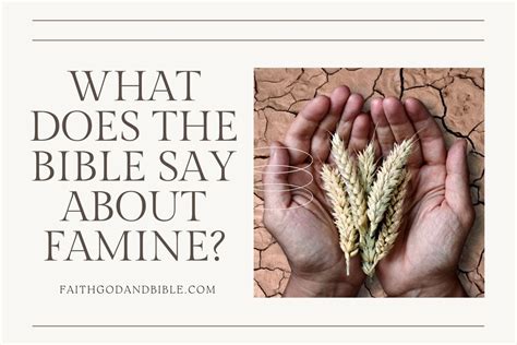 What Does The Bible Say About Famine?