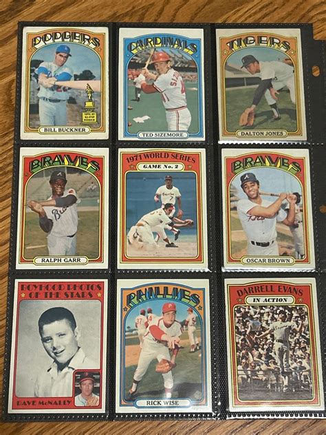 Lot Of 18 Assorted 1972 Topps Baseball Cards 18357 Auctionninja