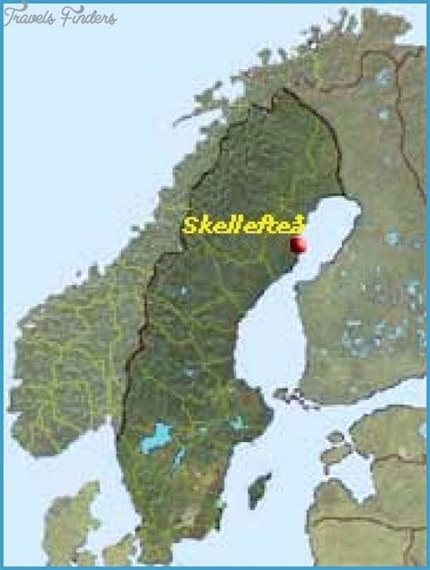 Skelleftea Sweden Map Travelsfinderscom