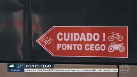 Vídeo Adesivos alertam sobre o ponto cego em ônibus MG1 G1