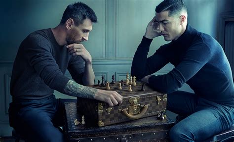 Lionel Messi and Cristiano Ronaldo Play Chess for Louis Vuitton