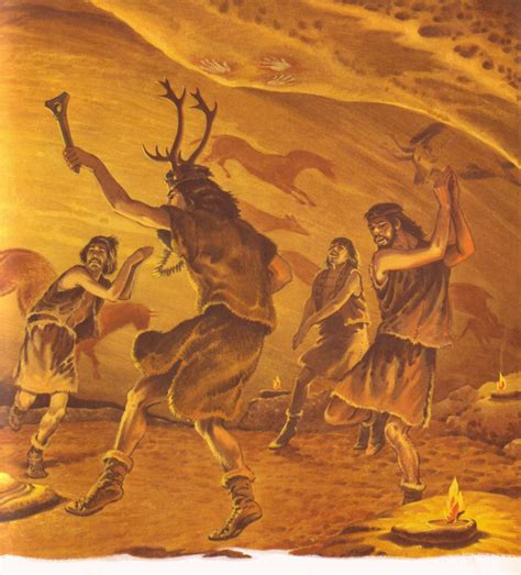 Prehistoric Dancing Prehistoric History Painting