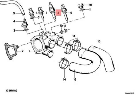 Genuine Bmw E23 E24 E28 Temperature Sending Unit Warning Contact