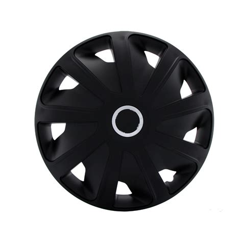 Wheel Trim Hub Caps Set Of 4craft Rc Black Convex Rims 16 Inch