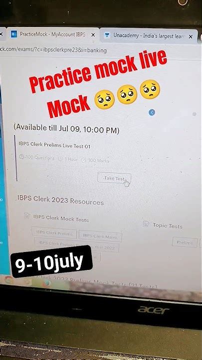 Practice Mock Live Test Practice Mock Live Test Ibps Clerk आरआरबी के चक्कर में English तो गई🥺