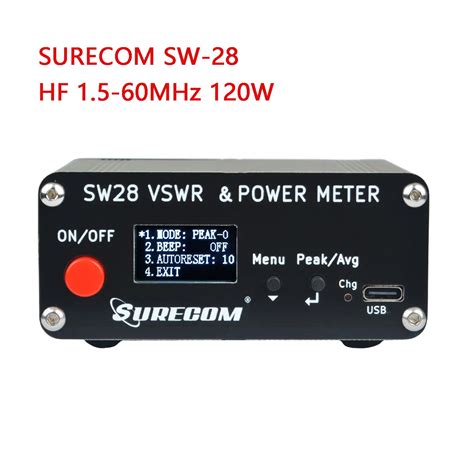 Walkie Talkie SURECOM SW 28 VSWR Power Meter HF 1 5 60MHz 120W