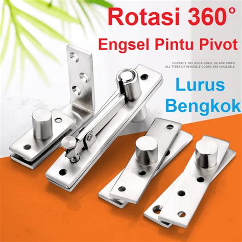 Jual Engsel Pivot Atas Bawah Set Engsel Pintu Ayun Stainless Steel Ayun